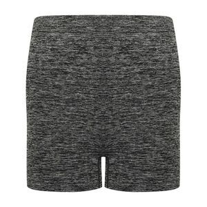 Tombo Womens/Ladies Melange Seamless Shorts / Dark Grey Marl